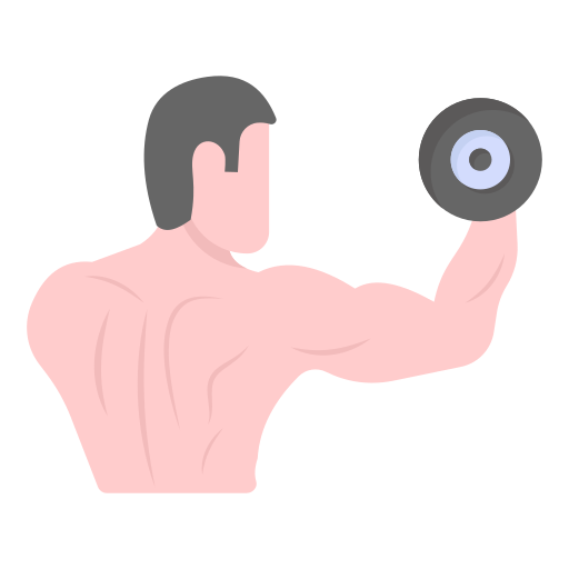 athlete focused on training